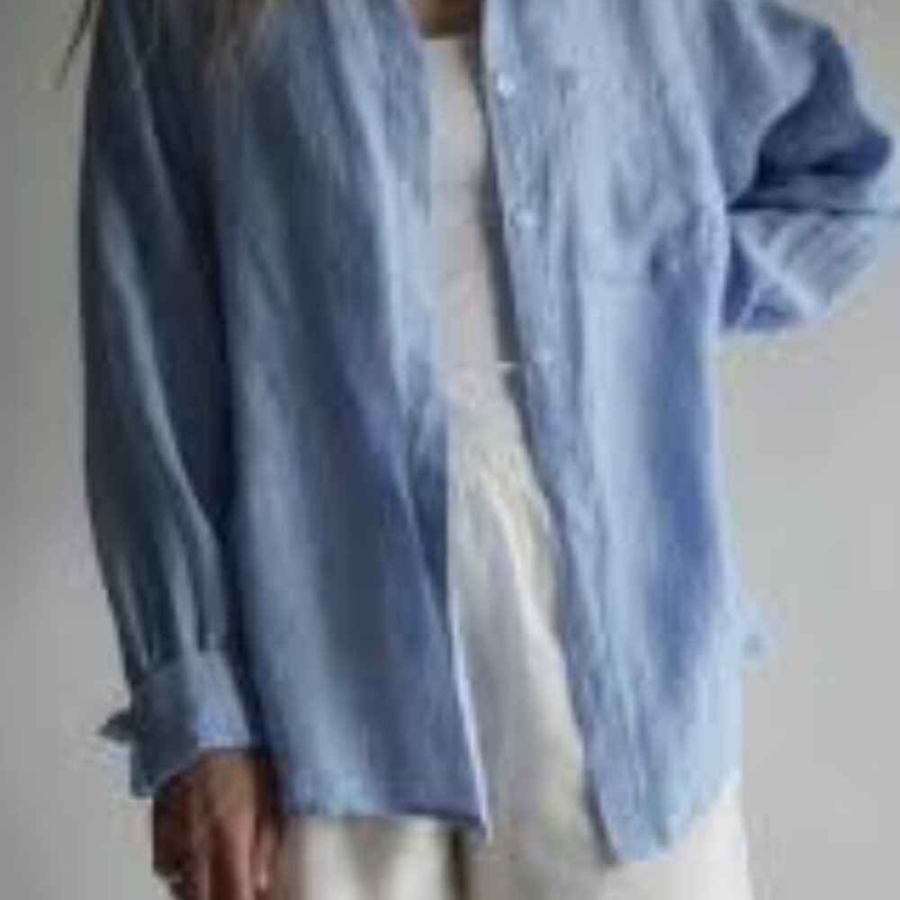 J. Jill Love Linen Button Down Shirt - Picture 2 of 10